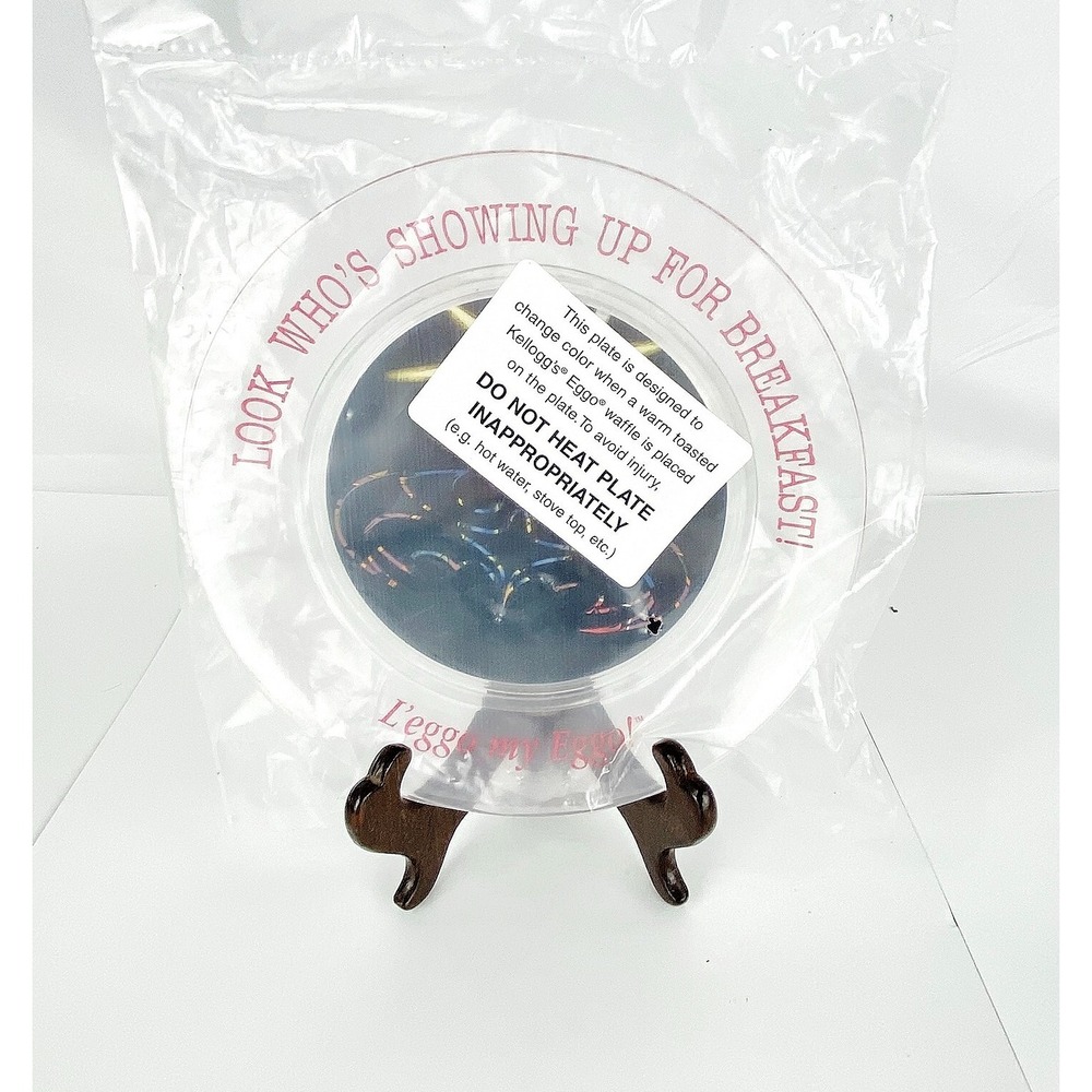 NEW 1997 Kellog's Eggo Batman Plate Color Changing Plate Sealed, Shows Up w Heat